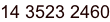 14 3523 2460